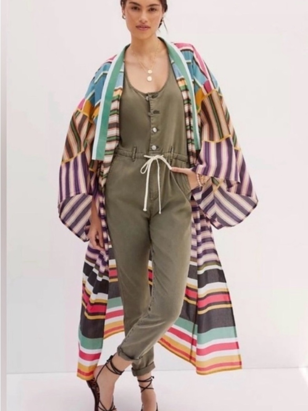 Anthropologie Multicolor Striped Kimono from Conditions Apply brand